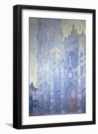 Rouen Cathedral, Harmony in White, Morning Light (Harmonie Blanche), 1893-Claude Monet-Framed Premium Giclee Print