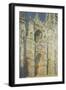 Rouen Cathedral in Full Sunlight: Harmony in Blue and Gold, 1894-Claude Monet-Framed Giclee Print