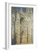 Rouen Cathedral in Full Sunlight: Harmony in Blue and Gold, 1894-Claude Monet-Framed Giclee Print