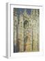 Rouen Cathedral in Full Sunlight: Harmony in Blue and Gold, 1894-Claude Monet-Framed Giclee Print