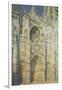 Rouen Cathedral in Full Sunlight: Harmony in Blue and Gold, 1894-Claude Monet-Framed Giclee Print