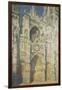 Rouen Cathedral in Full Sunlight: Harmony in Blue and Gold, 1894-Claude Monet-Framed Giclee Print