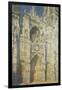 Rouen Cathedral in Full Sunlight: Harmony in Blue and Gold, 1894-Claude Monet-Framed Giclee Print