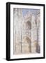 Rouen Cathedral in the Afternoon (The Gate in Full Sun), 1892-94-Claude Monet-Framed Giclee Print