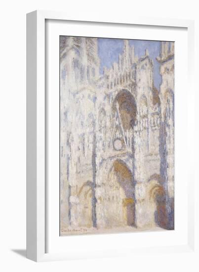 Rouen Cathedral in the Afternoon (The Gate in Full Sun), 1892-94-Claude Monet-Framed Giclee Print