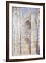 Rouen Cathedral in the Afternoon (The Gate in Full Sun), 1892-94-Claude Monet-Framed Premium Giclee Print