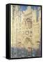 Rouen Cathedral in the Afternoon-Claude Monet-Framed Stretched Canvas