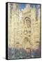 Rouen Cathedral in the Afternoon-Claude Monet-Framed Stretched Canvas