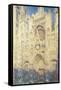 Rouen Cathedral in the Afternoon-Claude Monet-Framed Stretched Canvas