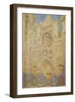 Rouen Cathedral, Midday, 1894-Claude Monet-Framed Giclee Print