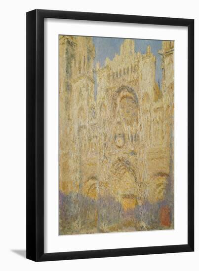 Rouen Cathedral, Midday, 1894-Claude Monet-Framed Giclee Print