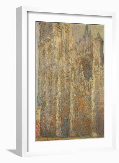 Rouen Cathedral, Midday, 1894-Claude Monet-Framed Giclee Print