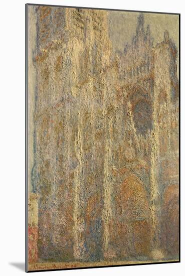 Rouen Cathedral, Midday, 1894-Claude Monet-Mounted Giclee Print