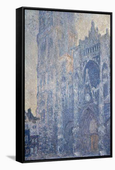 Rouen Cathedral (Morning Effect)-Claude Monet-Framed Stretched Canvas