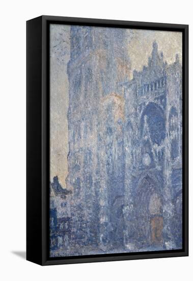 Rouen Cathedral (Morning Effect)-Claude Monet-Framed Stretched Canvas