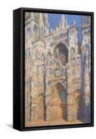 Rouen Cathedral, Morning Sun, Harmony in Blue-Claude Monet-Framed Stretched Canvas