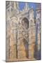 Rouen Cathedral, Morning Sun, Harmony in Blue-Claude Monet-Mounted Art Print