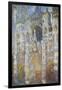 Rouen Cathedral, Morning Sunlight, Blue Harmony, 1894-Claude Monet-Framed Giclee Print