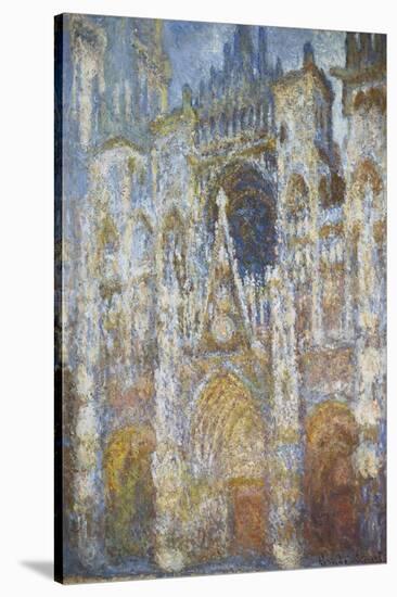 Rouen Cathedral, Morning Sunlight, Blue Harmony, 1894-Claude Monet-Stretched Canvas