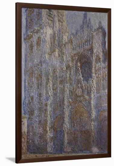 Rouen Cathedral, Noon (Le Portal Et La Tour D'Alban), 1893-1894-Claude Monet-Framed Giclee Print