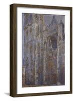 Rouen Cathedral, Noon (Le Portal Et La Tour D'Alban), 1893-1894-Claude Monet-Framed Giclee Print