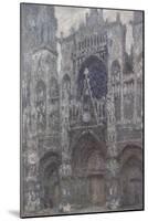 Rouen Cathedral, Portal, Grey Weather by Claude Monet-Claude Monet-Mounted Giclee Print