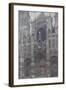 Rouen Cathedral, Portal, Grey Weather by Claude Monet-Claude Monet-Framed Giclee Print