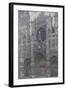 Rouen Cathedral, Portal, Grey Weather by Claude Monet-Claude Monet-Framed Giclee Print