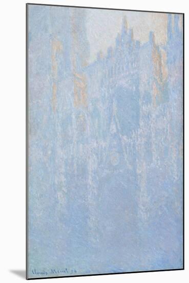 Rouen Cathedral, Portal, Morning Fog, 1892-94-Claude Monet-Mounted Giclee Print