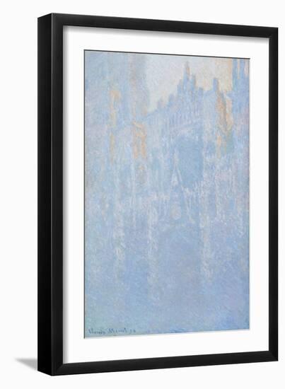 Rouen Cathedral, Portal, Morning Fog, 1892-94-Claude Monet-Framed Giclee Print