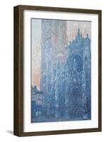 Rouen Cathedral, Portal, Morning Light, 1894-Claude Monet-Framed Giclee Print