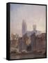 Rouen Cathedral, Sunrise, 1825-Richard Parkes Bonington-Framed Stretched Canvas