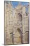 Rouen Cathedral. The portal and the Tour Saint-Romain, Full Sun, 1893-Claude Monet-Mounted Premium Giclee Print