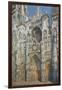 Rouen Cathedral, the Portal and the Tower of Saint-Romain, Morning Effect, Harmony in White-Claude Monet-Framed Art Print