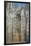 Rouen Cathedral, the Portal and the Tower of Saint-Romain, Morning Effect, Harmony in White-Claude Monet-Framed Art Print