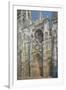 Rouen Cathedral, the Portal and the Tower of Saint-Romain, Morning Effect, Harmony in White-Claude Monet-Framed Premium Giclee Print