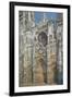 Rouen Cathedral, the Portal and the Tower of Saint-Romain, Morning Effect, Harmony in White-Claude Monet-Framed Premium Giclee Print