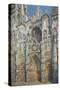 Rouen Cathedral, the Portal and the Tower of Saint-Romain, Morning Effect, Harmony in White-Claude Monet-Stretched Canvas