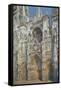 Rouen Cathedral, the Portal and the Tower of Saint-Romain, Morning Effect, Harmony in White-Claude Monet-Framed Stretched Canvas