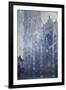 Rouen Cathedral, the Portal and the Tower of Saint-Romain, Morning Effect, Harmony in White-Claude Monet-Framed Art Print