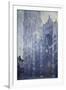 Rouen Cathedral, the Portal and the Tower of Saint-Romain, Morning Effect, Harmony in White-Claude Monet-Framed Premium Giclee Print