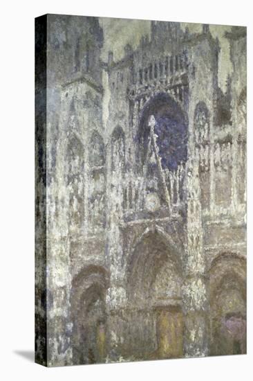 Rouen Cathedral (The Portal, Gray Weather)-Claude Monet-Stretched Canvas