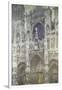 Rouen Cathedral (The Portal, Gray Weather)-Claude Monet-Framed Giclee Print