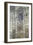 Rouen Cathedral (The Portal, Gray Weather)-Claude Monet-Framed Giclee Print