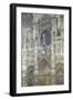 Rouen Cathedral (The Portal, Gray Weather)-Claude Monet-Framed Giclee Print