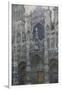 Rouen Cathedral, the Portal; Grey Weather, 1892-Claude Monet-Framed Giclee Print