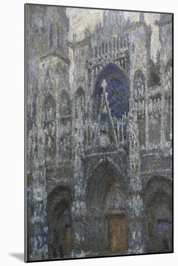 Rouen Cathedral, the Portal; Grey Weather, 1892-Claude Monet-Mounted Giclee Print