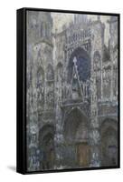 Rouen Cathedral, the Portal; Grey Weather, 1892-Claude Monet-Framed Stretched Canvas