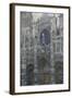 Rouen Cathedral, the Portal; Grey Weather, 1892-Claude Monet-Framed Giclee Print