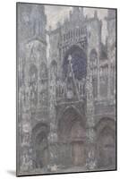 Rouen Cathedral. the Portal, Grey Weather, 1892-Claude Monet-Mounted Giclee Print